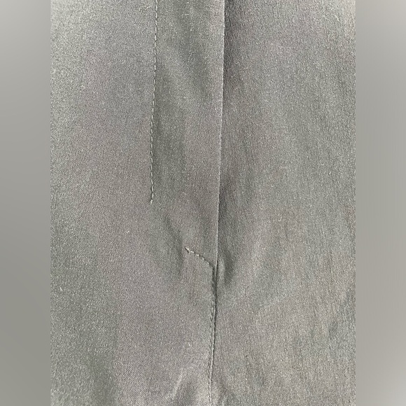 high rise cropped black dress pants embroidered rose flowers Y2K vintage - Picture 8 of 9